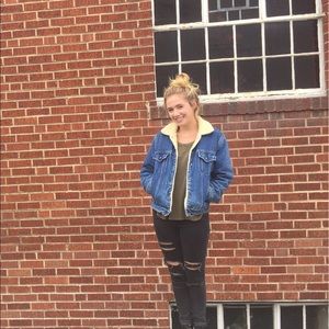 Cotton lined denim jacket